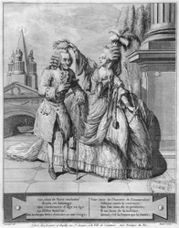 Voltaire incoronato da Mademoiselle Clairon, inciso da Jean Victor